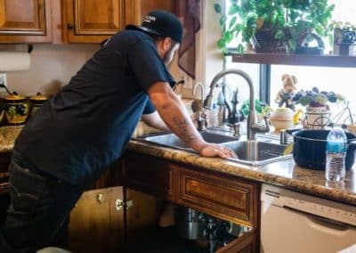 reverse osmosis installation underway by RT Olson Plumber