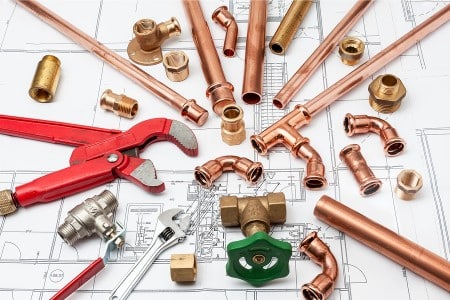 copper pipe and fittings for whole house repipe