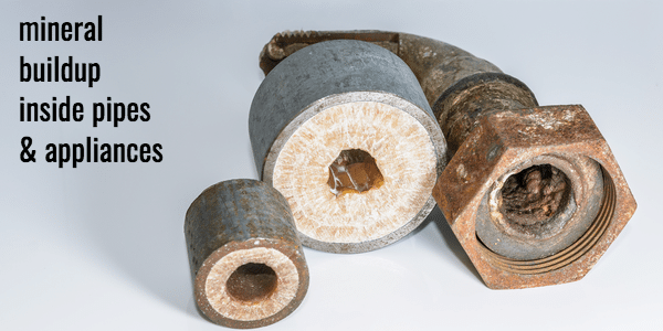 hard water mineral buildup in pipes
