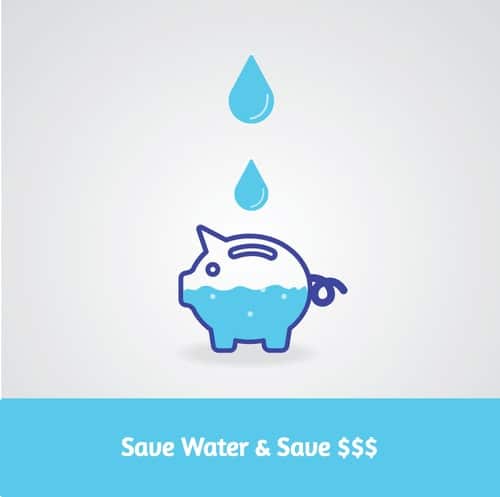 save water and save money with a dual flush toilet