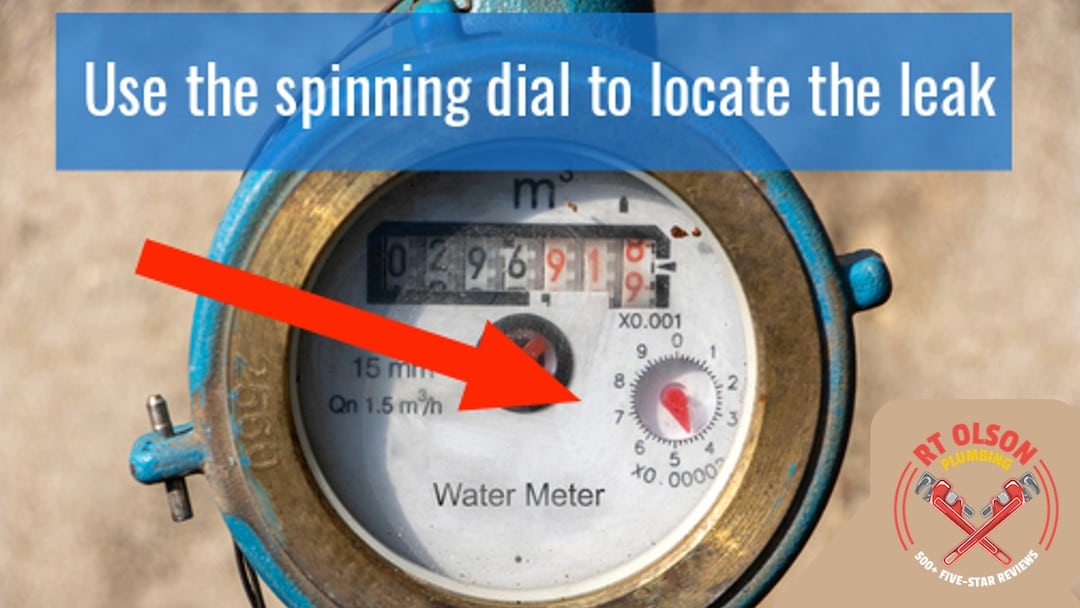 how to read water meter to find a leak by RT Olson Plumbing