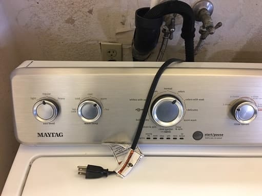 unplug washing machine