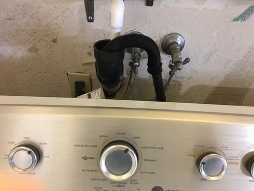 turn off water supply to washing machine