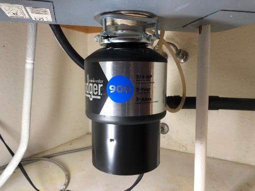 garbage disposal installed