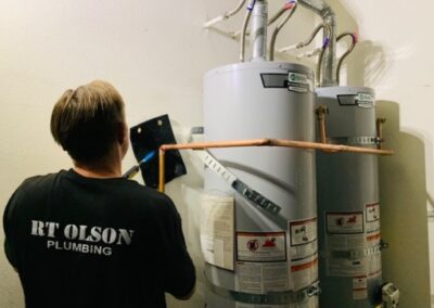 water heater installation by RT Olson Plumbing
