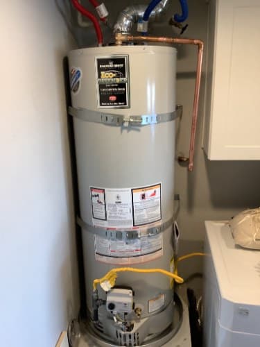 Water heater installation by RT Olson Plumbing