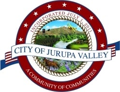 city seal of Jurupa Valley CA