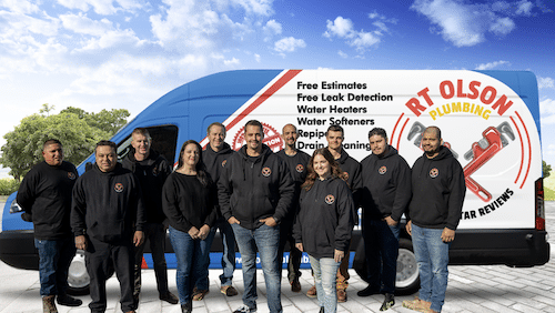 RTO Olson Plumbing in Corona CA - Team & Truck
