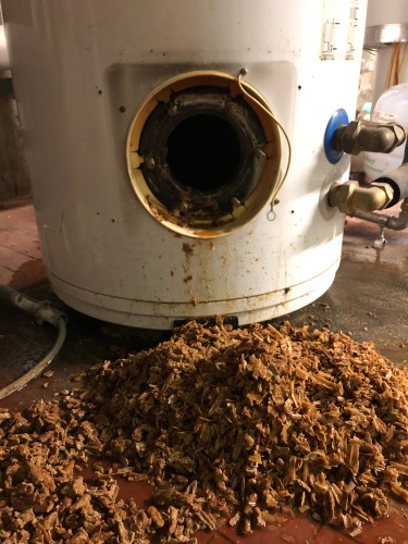 water heater sediment example