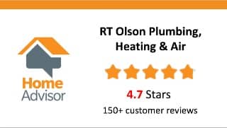 Home Advisor Reviews Badge - RT Olson Plumbing, Heating & Air