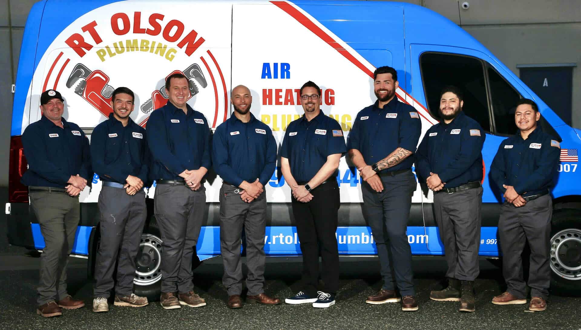 RTO Olson Plumbing in Corona CA - Team & Truck